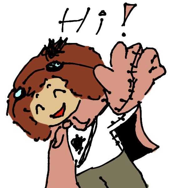 Jet waves, saying Hi.